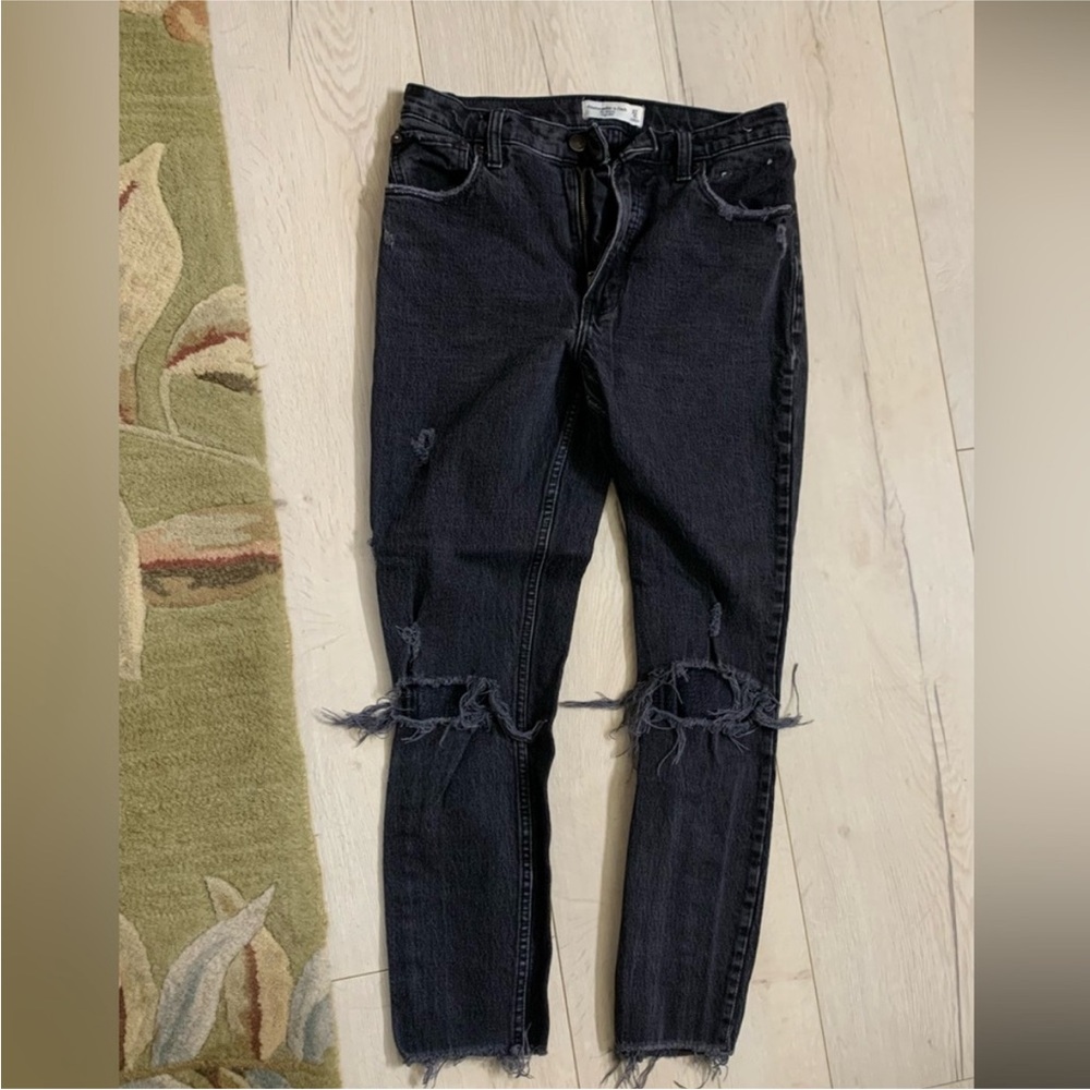 Abercrombie & Fitch Jeans the skinny high rise black size 27 - Picture 1 of 7